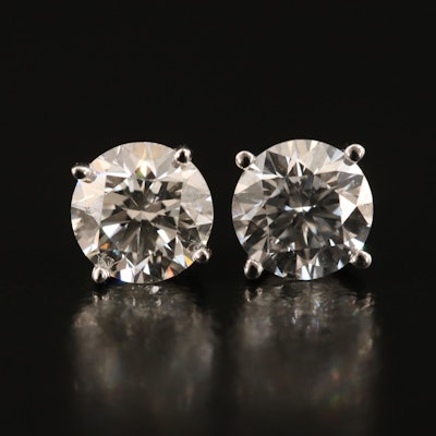 14K 1.52 CTW Lab Grown Diamond Stud Earrings