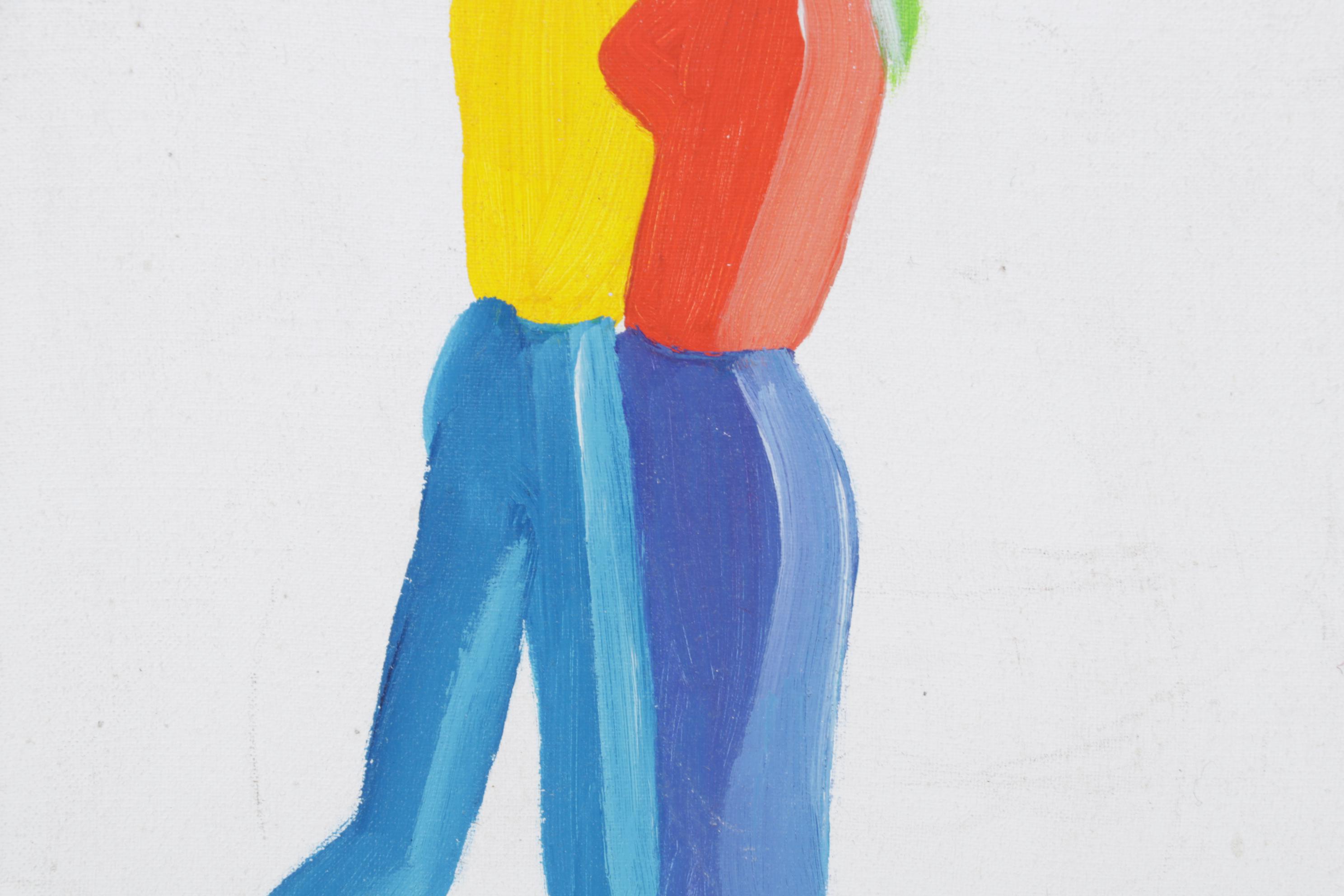 Headley Thompson Jamaican Folk Art Acrylic Painting, 1988 EBTH