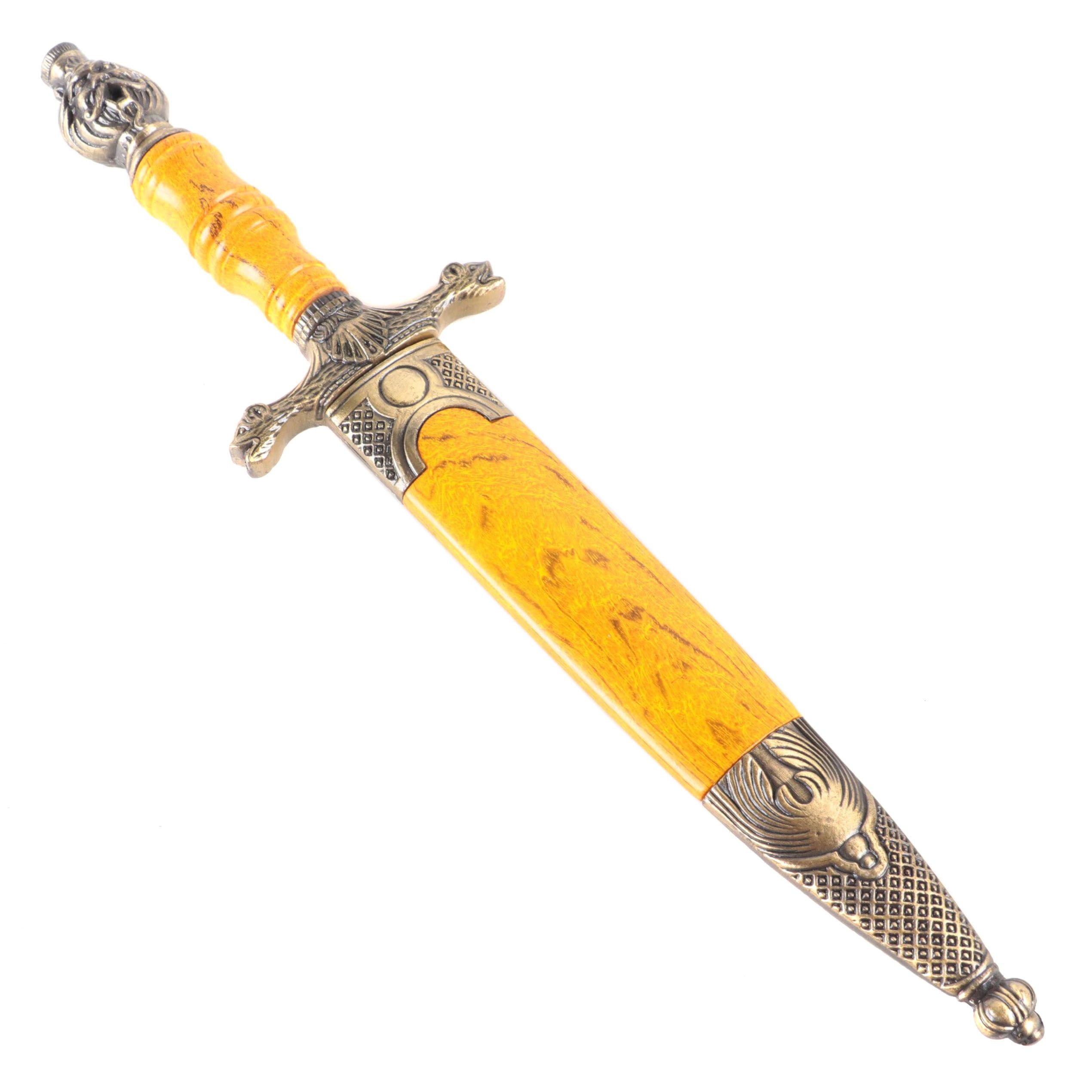 Stainless Steel Cheetah Flamberge Dagger | EBTH