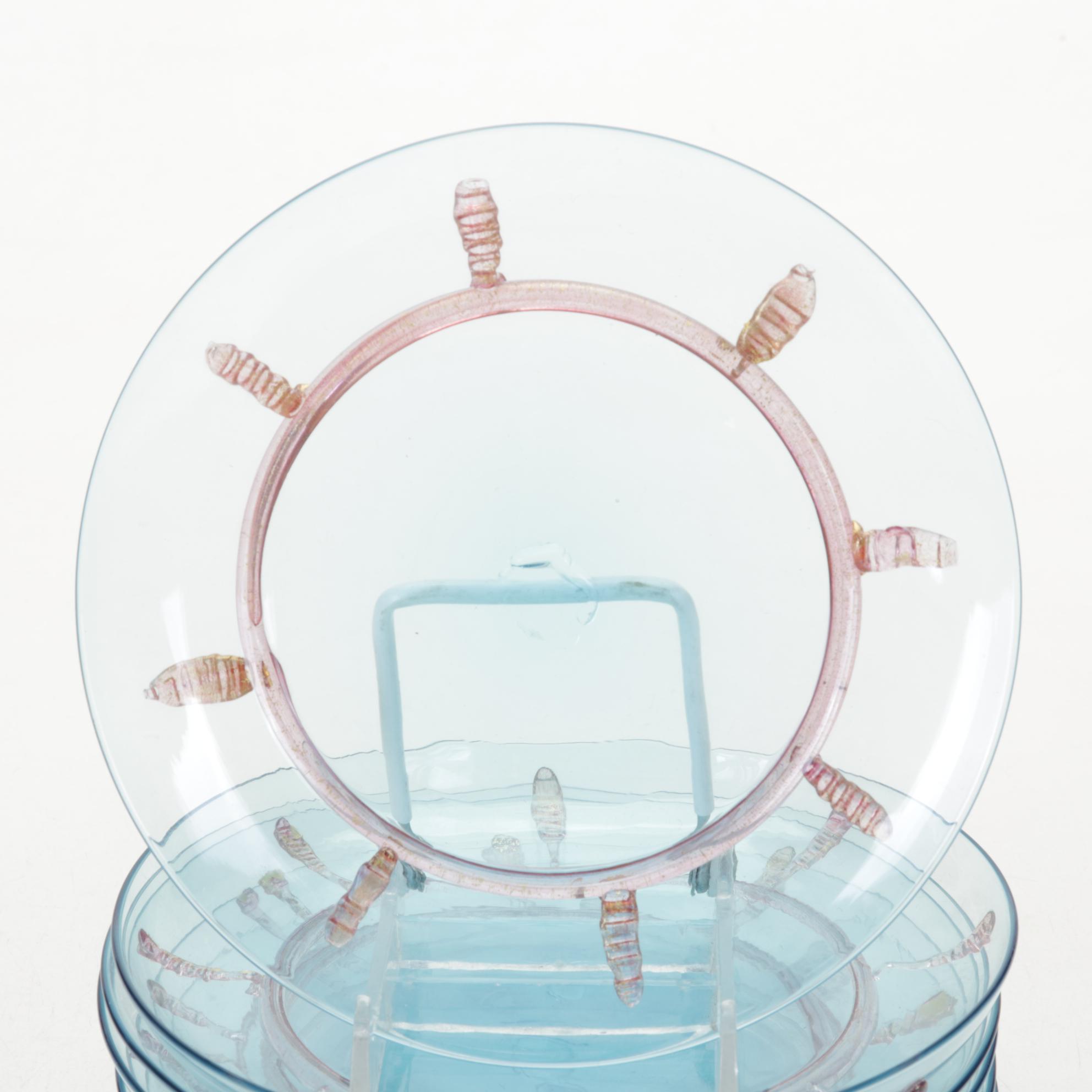 Style Art Glass Plates EBTH