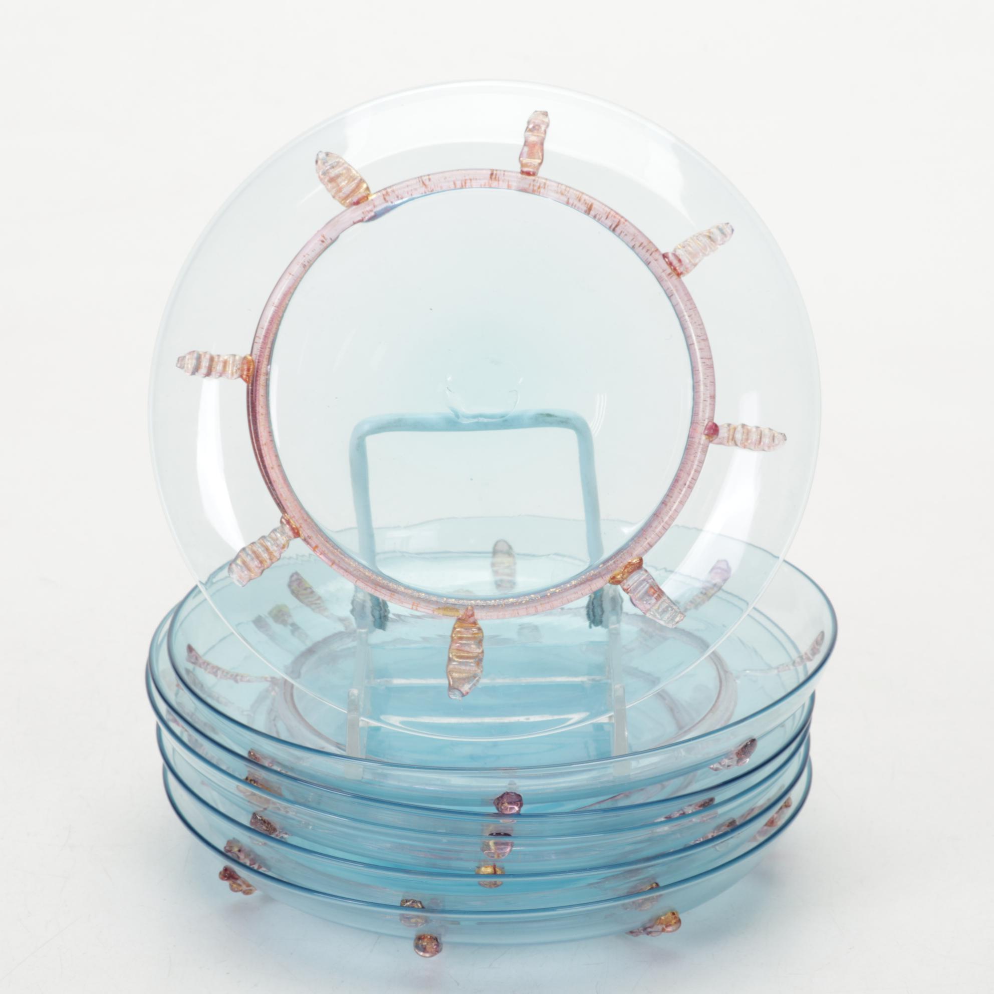 Style Art Glass Plates EBTH