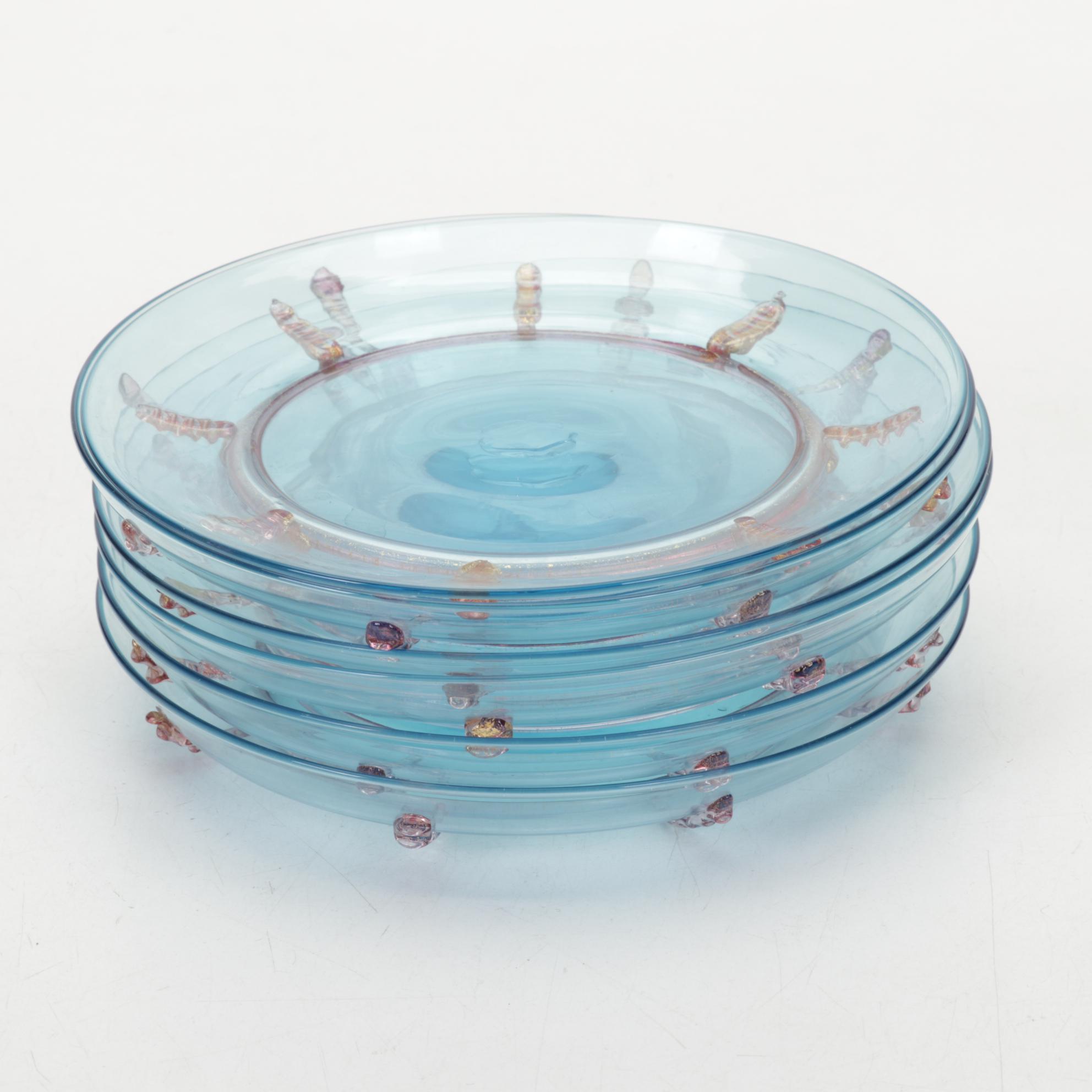 Style Art Glass Plates EBTH