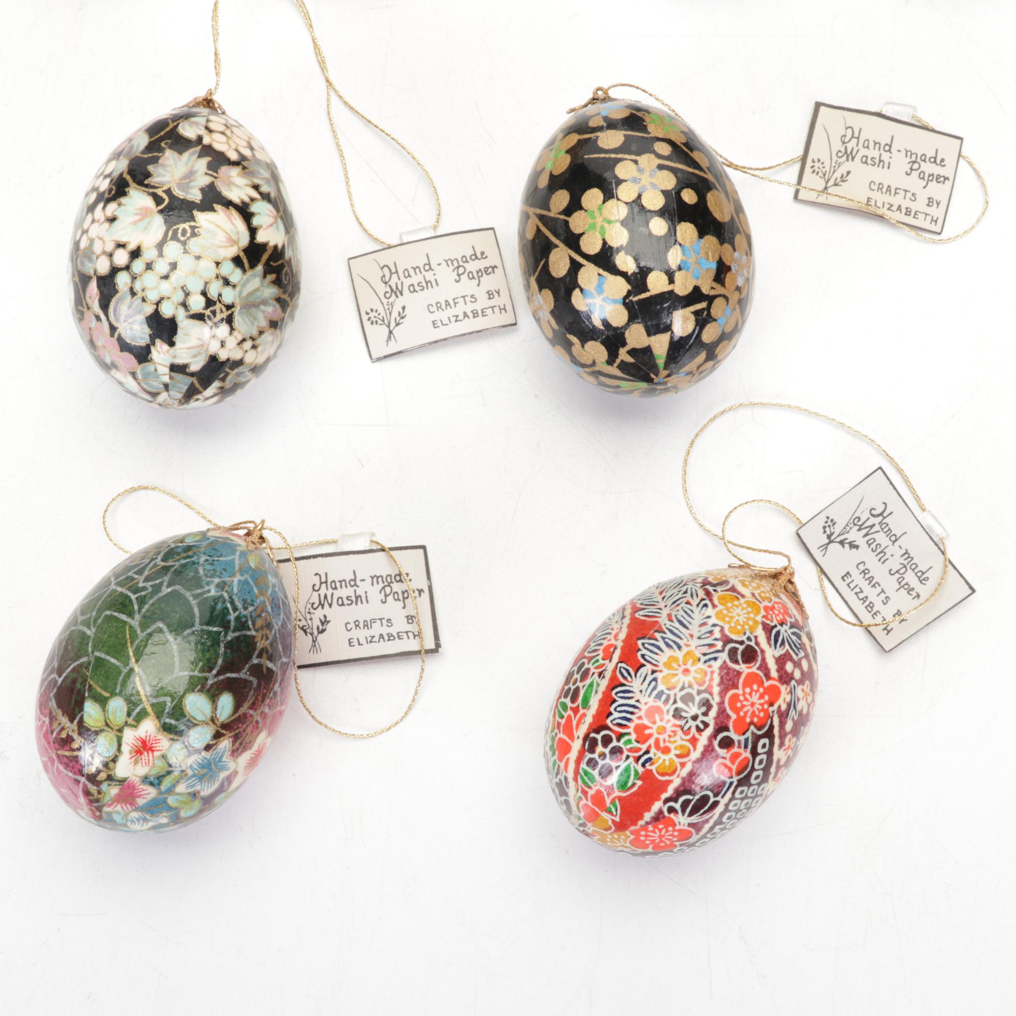 Japanese Style HandDecorated Washi Paper Covered Eggs EBTH