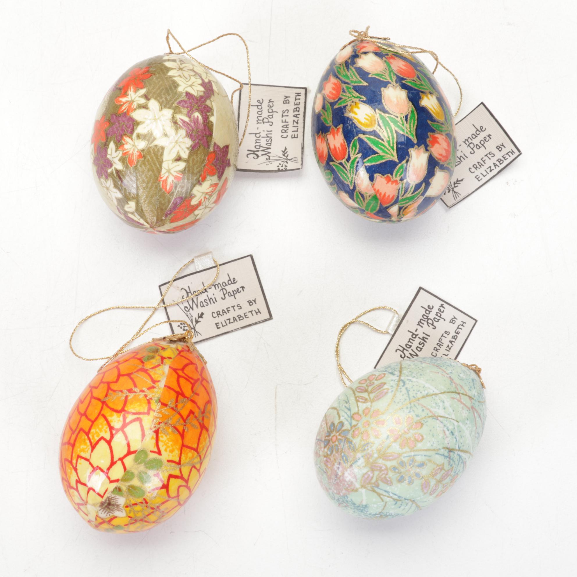 Japanese Style HandDecorated Washi Paper Covered Eggs EBTH