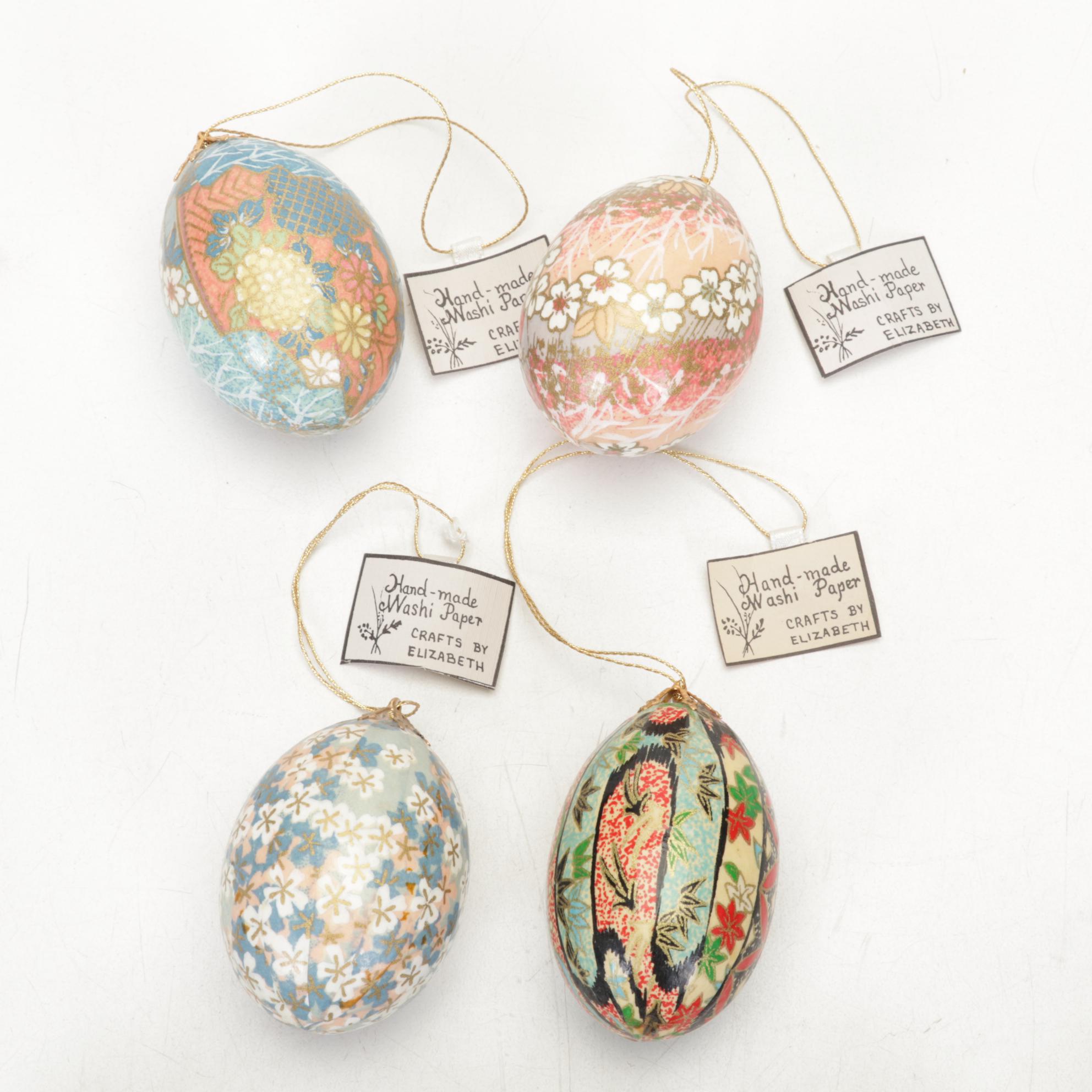 Japanese Style HandDecorated Washi Paper Covered Eggs EBTH