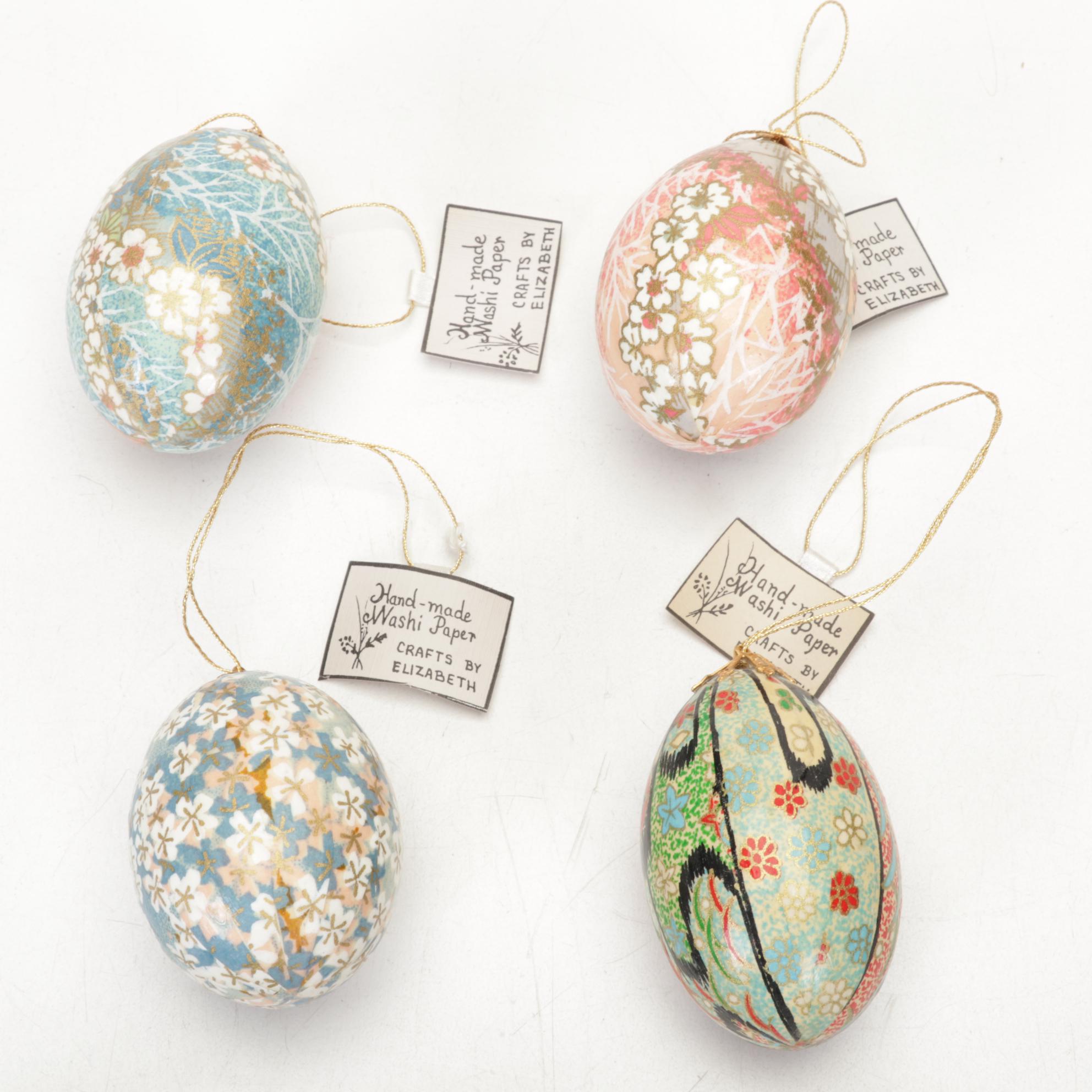Japanese Style HandDecorated Washi Paper Covered Eggs EBTH