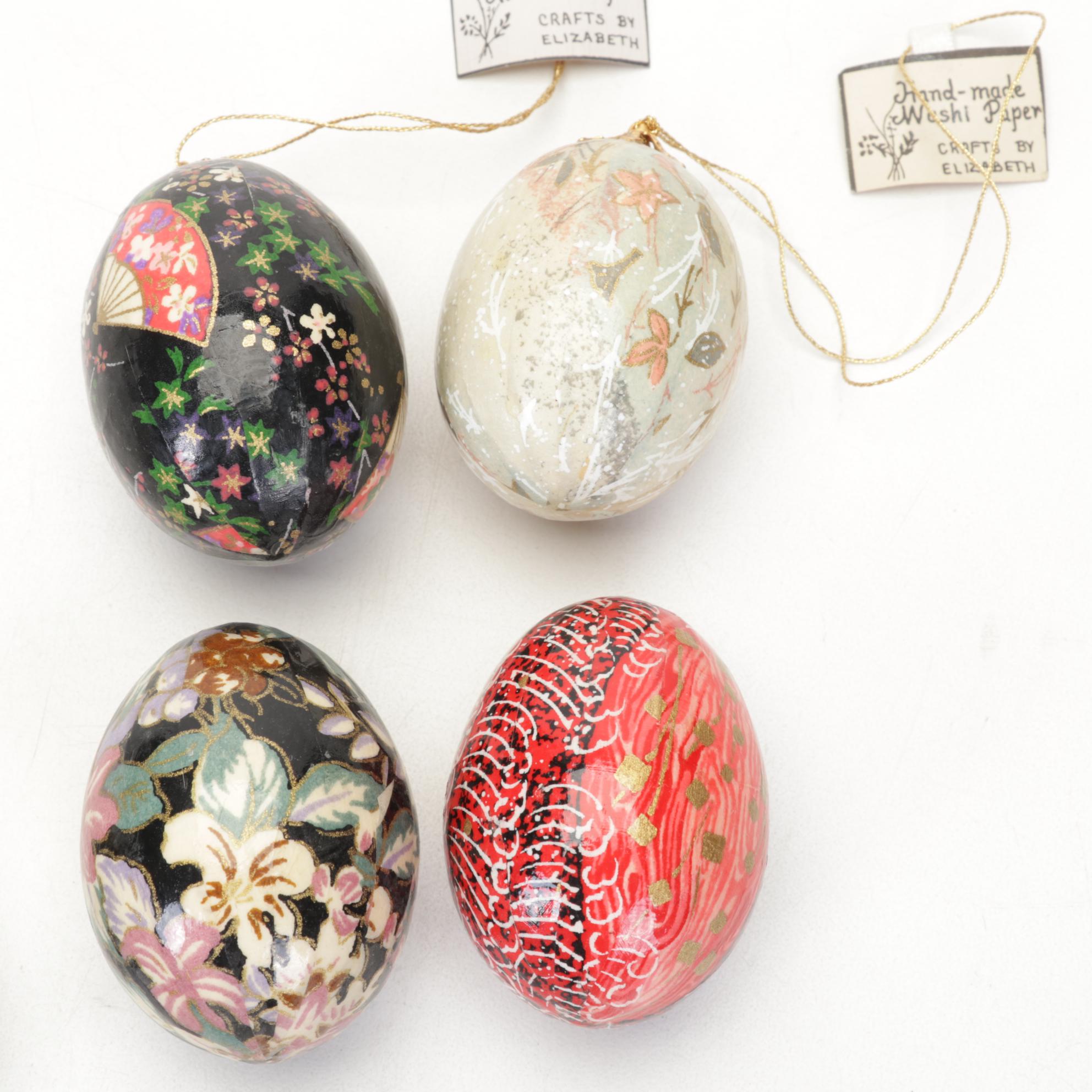 Japanese Style HandDecorated Washi Paper Covered Eggs EBTH