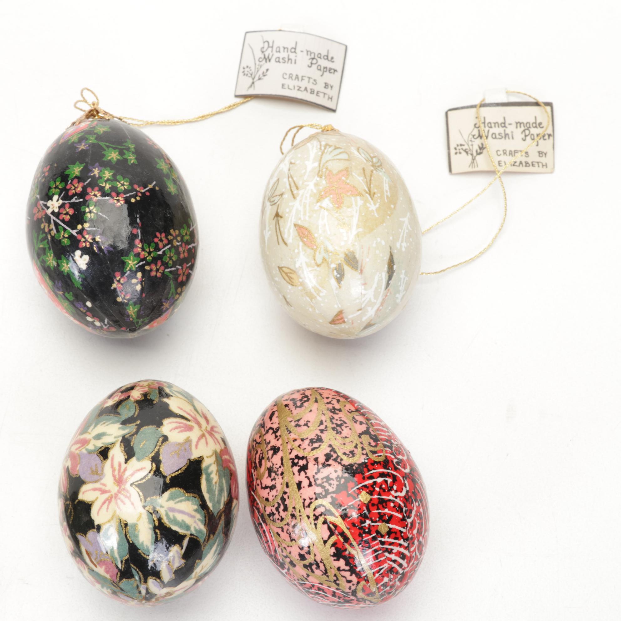 Japanese Style HandDecorated Washi Paper Covered Eggs EBTH