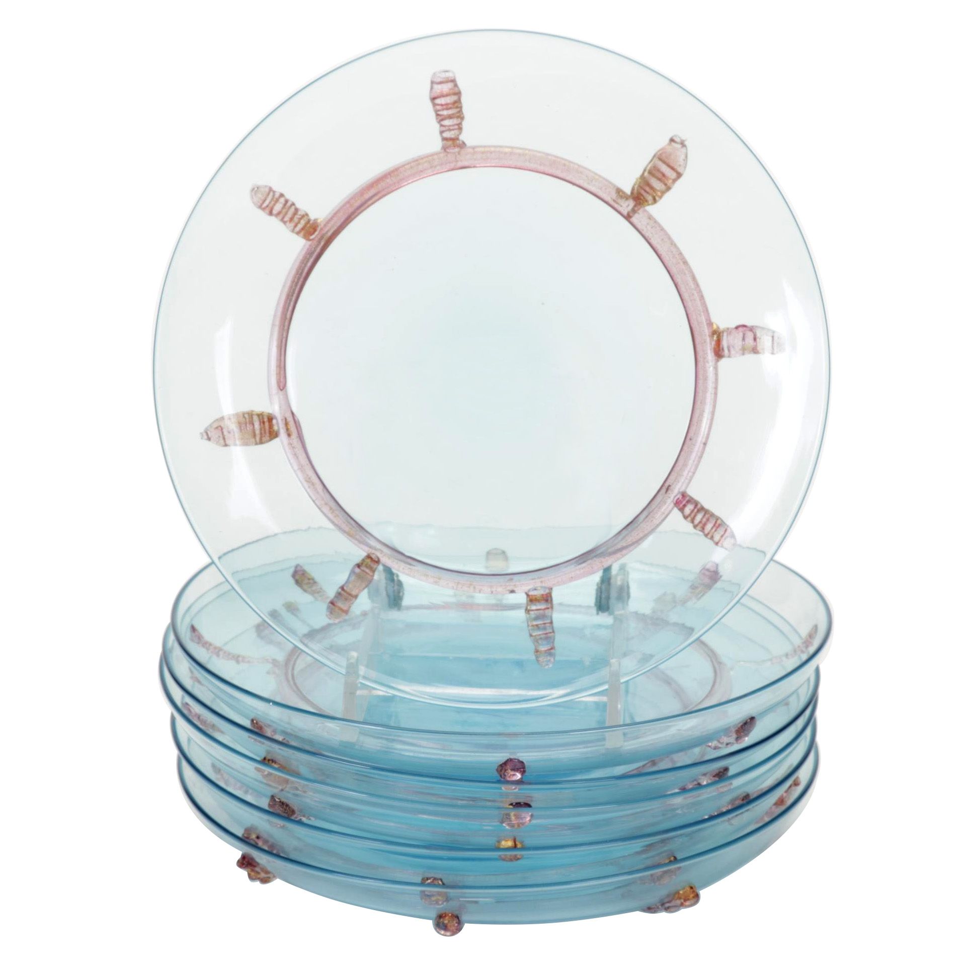 Style Art Glass Plates EBTH