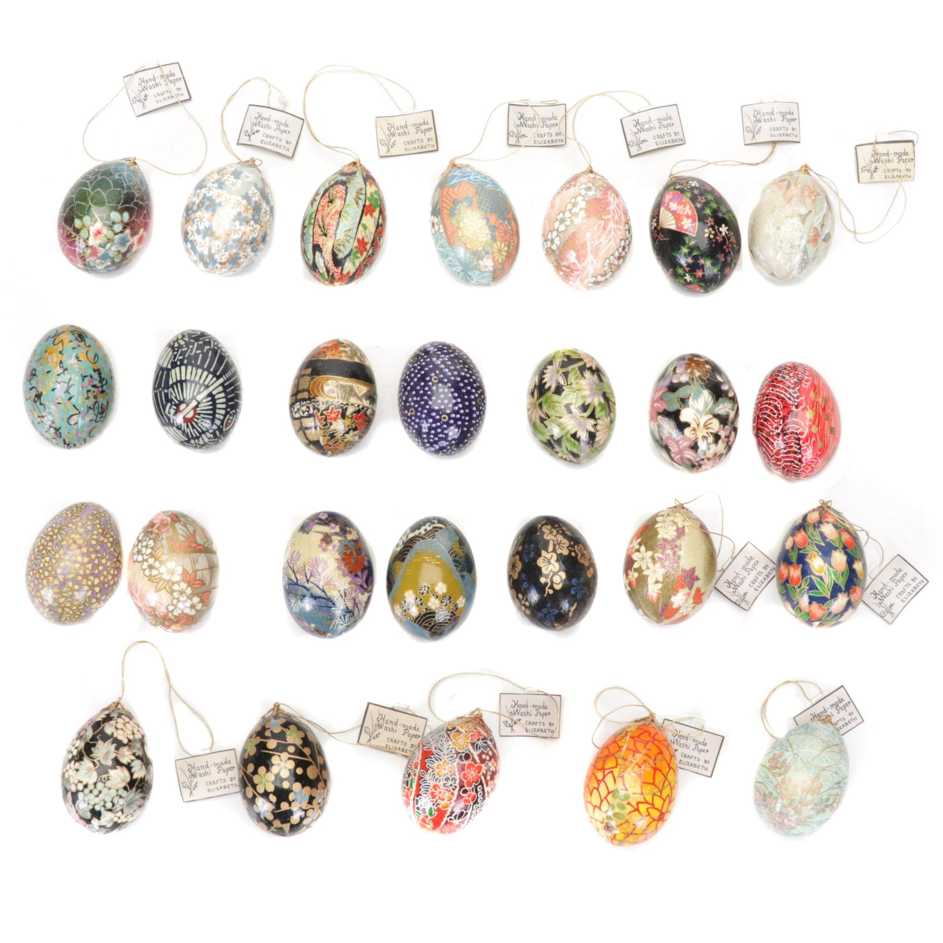Japanese Style HandDecorated Washi Paper Covered Eggs EBTH