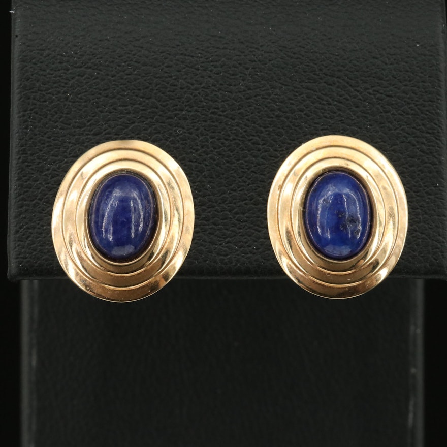 14K Lapis Lazuli Earrings