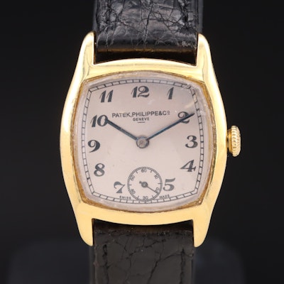 1920s 18K Patek Philippe Cushion Shape Wristwatch