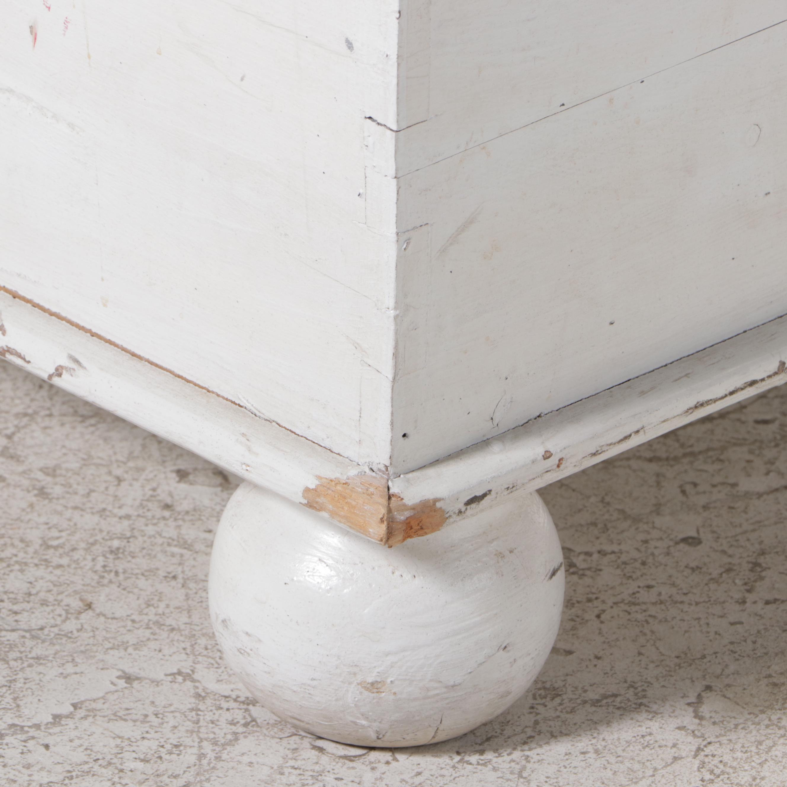 WhitePainted Wooden Coffee Table EBTH