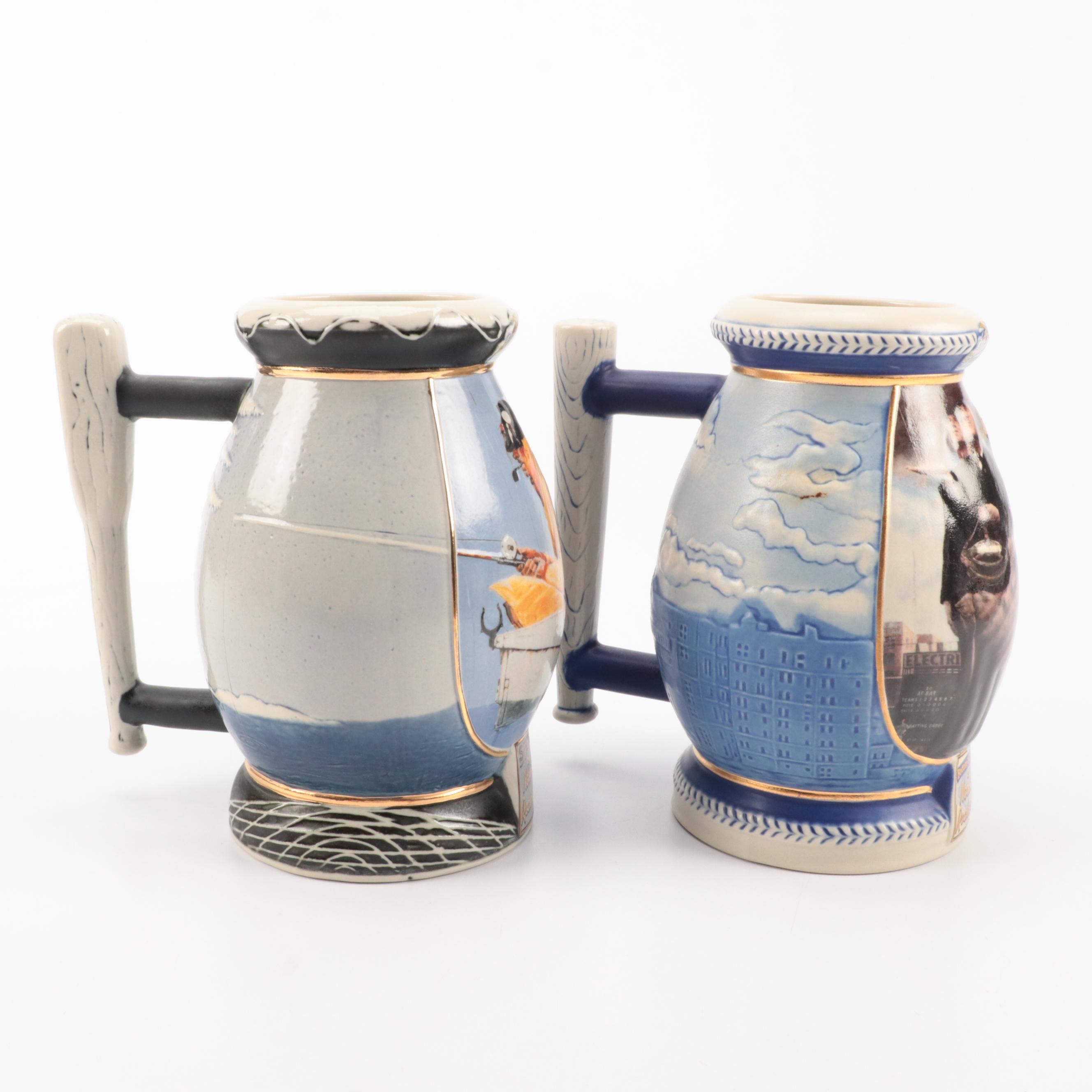 Miller Brewing Co. Norman Rockwell Ceramic Beer Steins EBTH