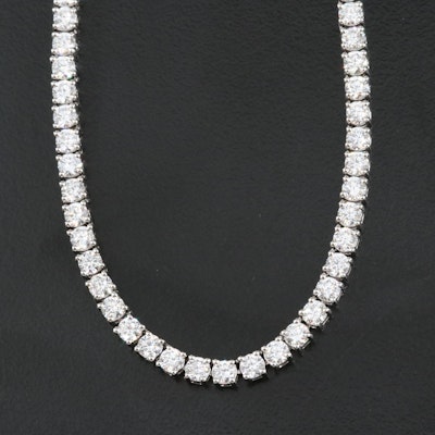 14K 10.00 CTW Lab Grown Diamond Line Necklace