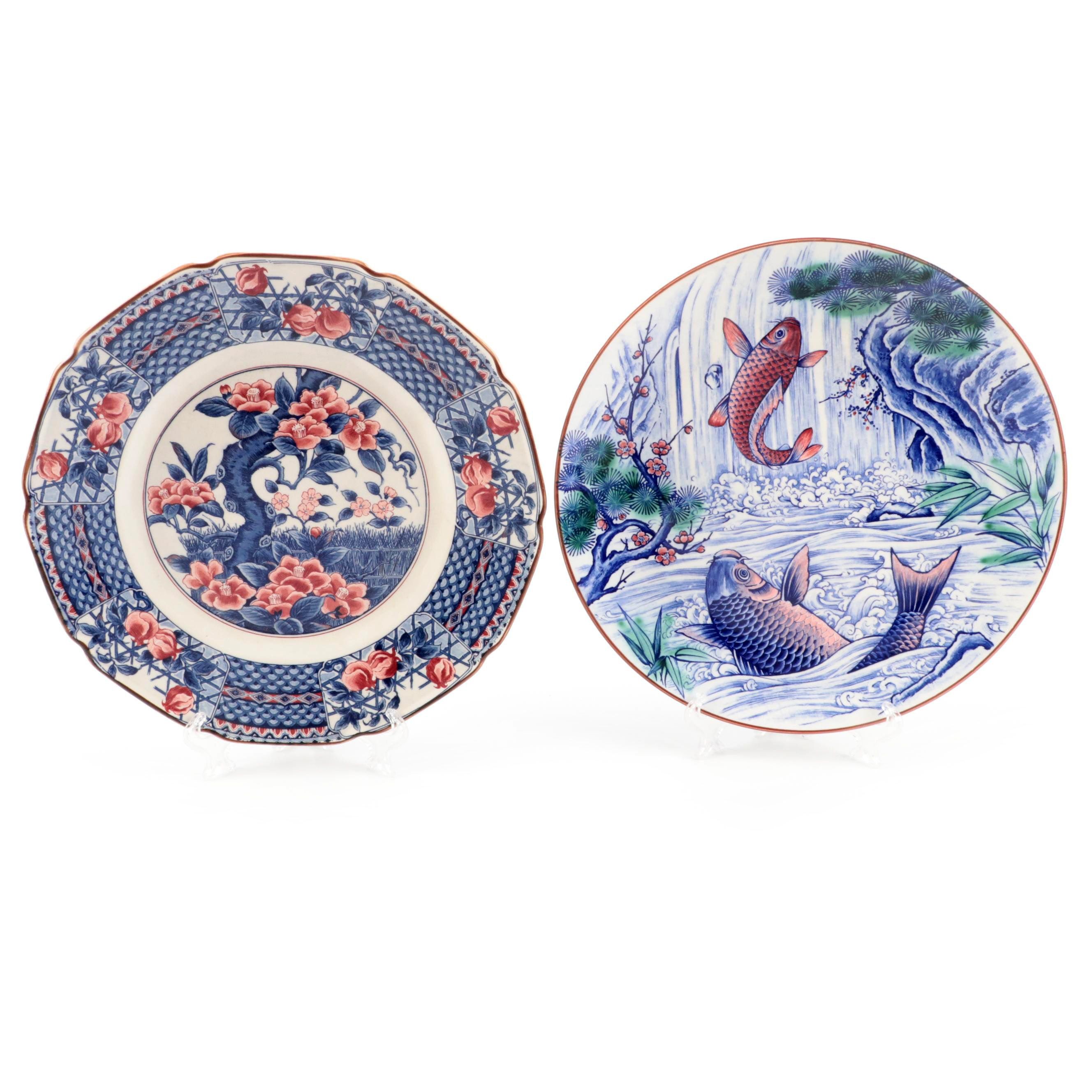 Toyo and Other Japanese Ceramic Plates, Mid to Late 20th Century EBTH