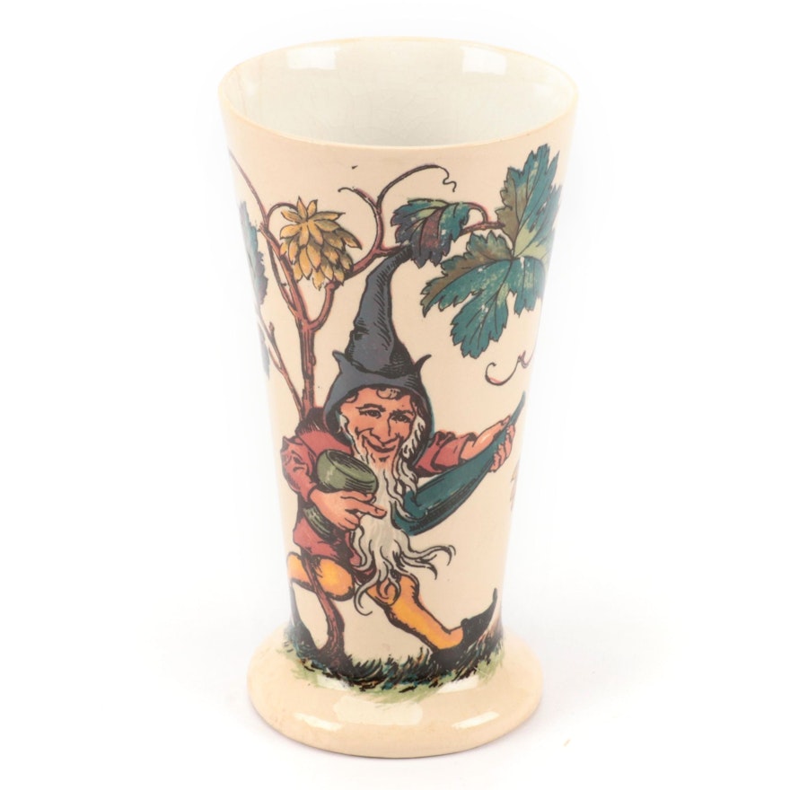 Villeroy & Boch Mettlach Drinking Gnome PUG Beaker, Early 20th Century