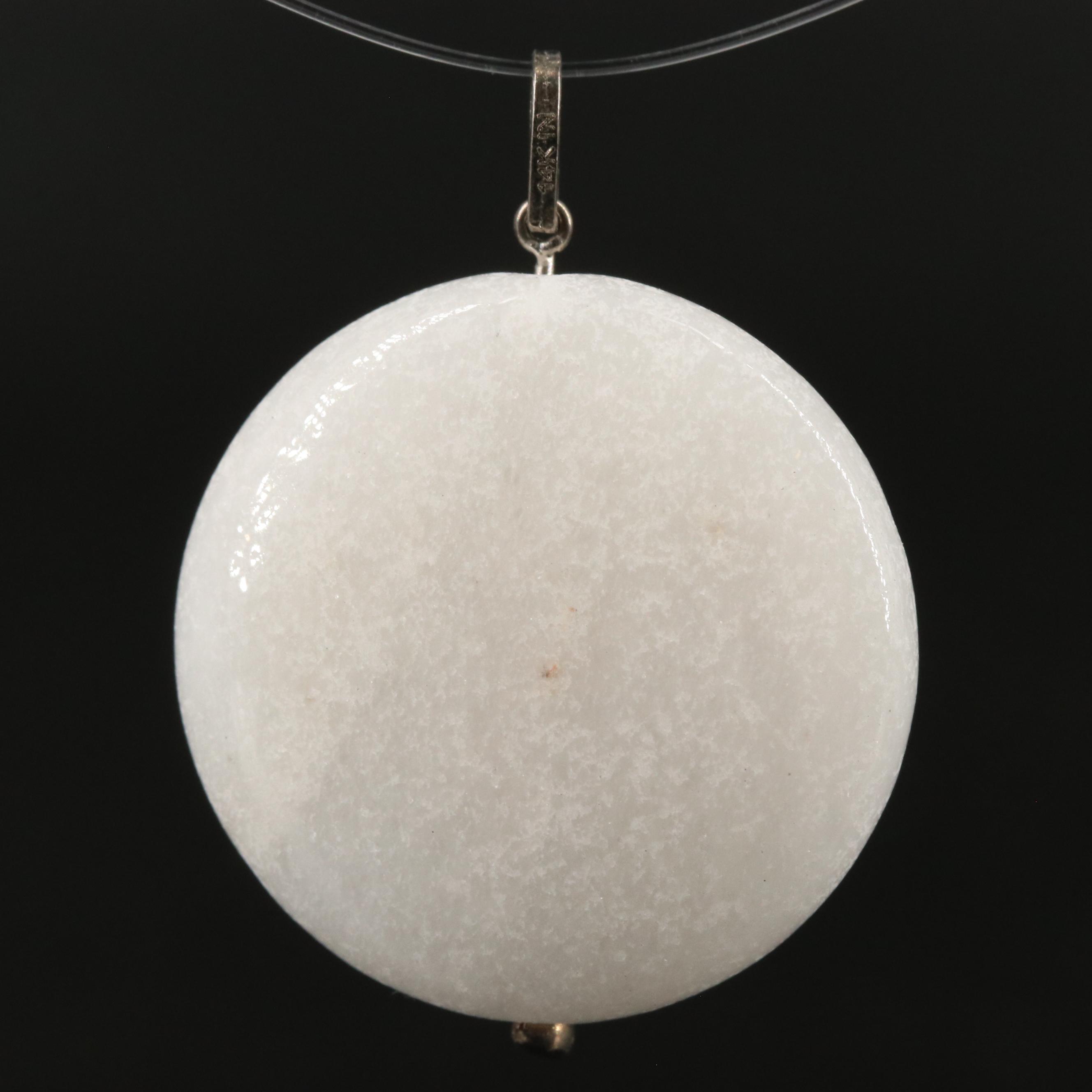 14K Quartzite Pendant EBTH