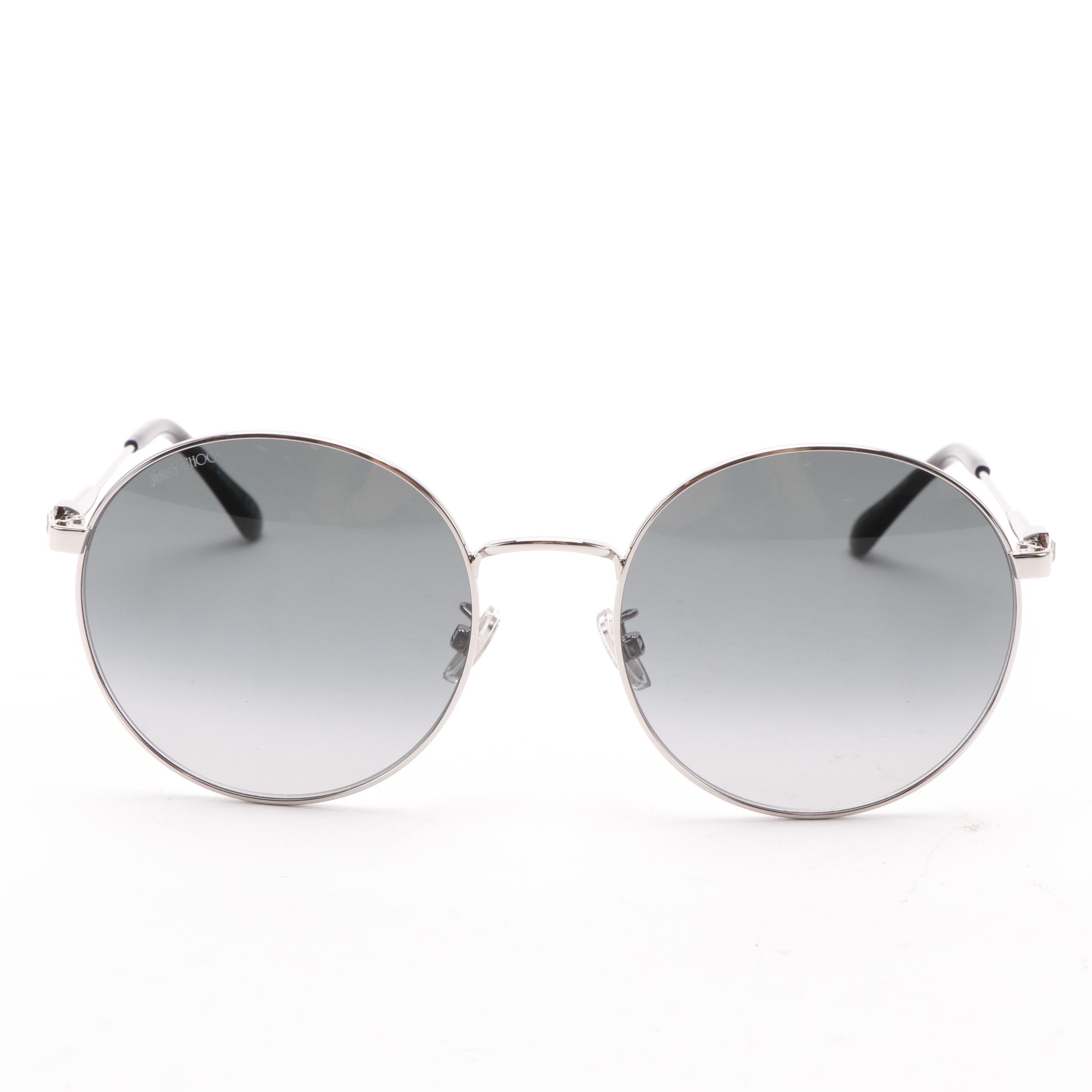 Jimmy Choo KAT/G/SK Palladium Sunglasses with Case EBTH