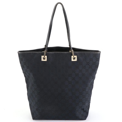 Gucci Tote Bag in GG Canvas and Leather