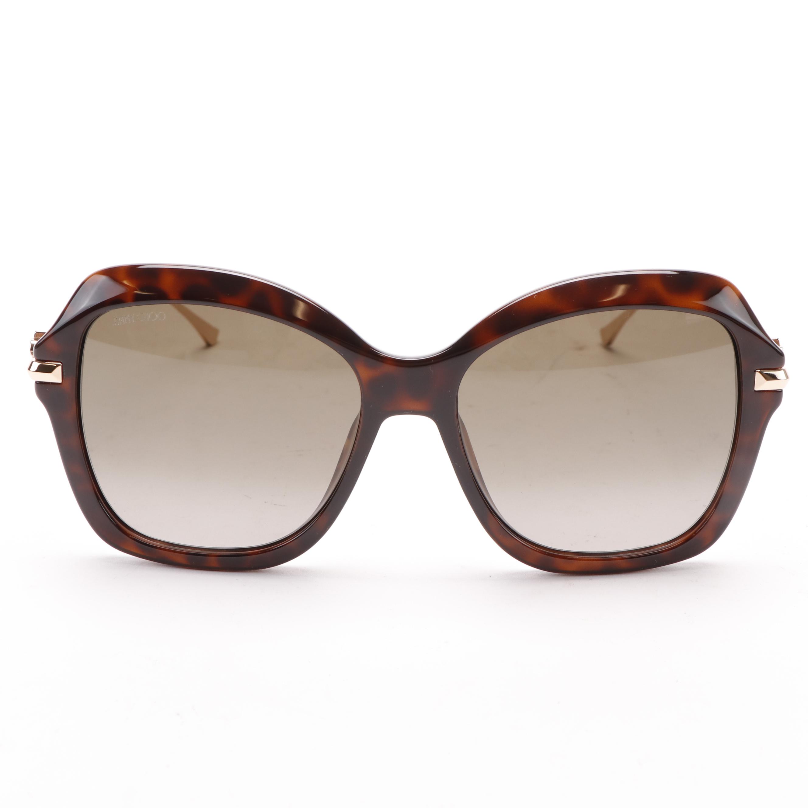 Jimmy Choo TESSY/G/S Havana Sunglasses with Case EBTH