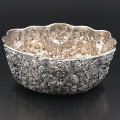 Whiting Mfg. Co. Inscribed Sterling Silver Fruit Serving Bowl, 1887