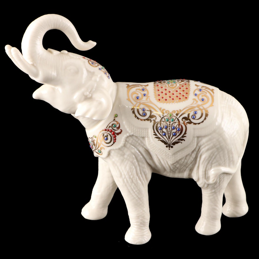 Lenox China Jewels Collection "Palace Elephant" Bone China Figurine, 1995