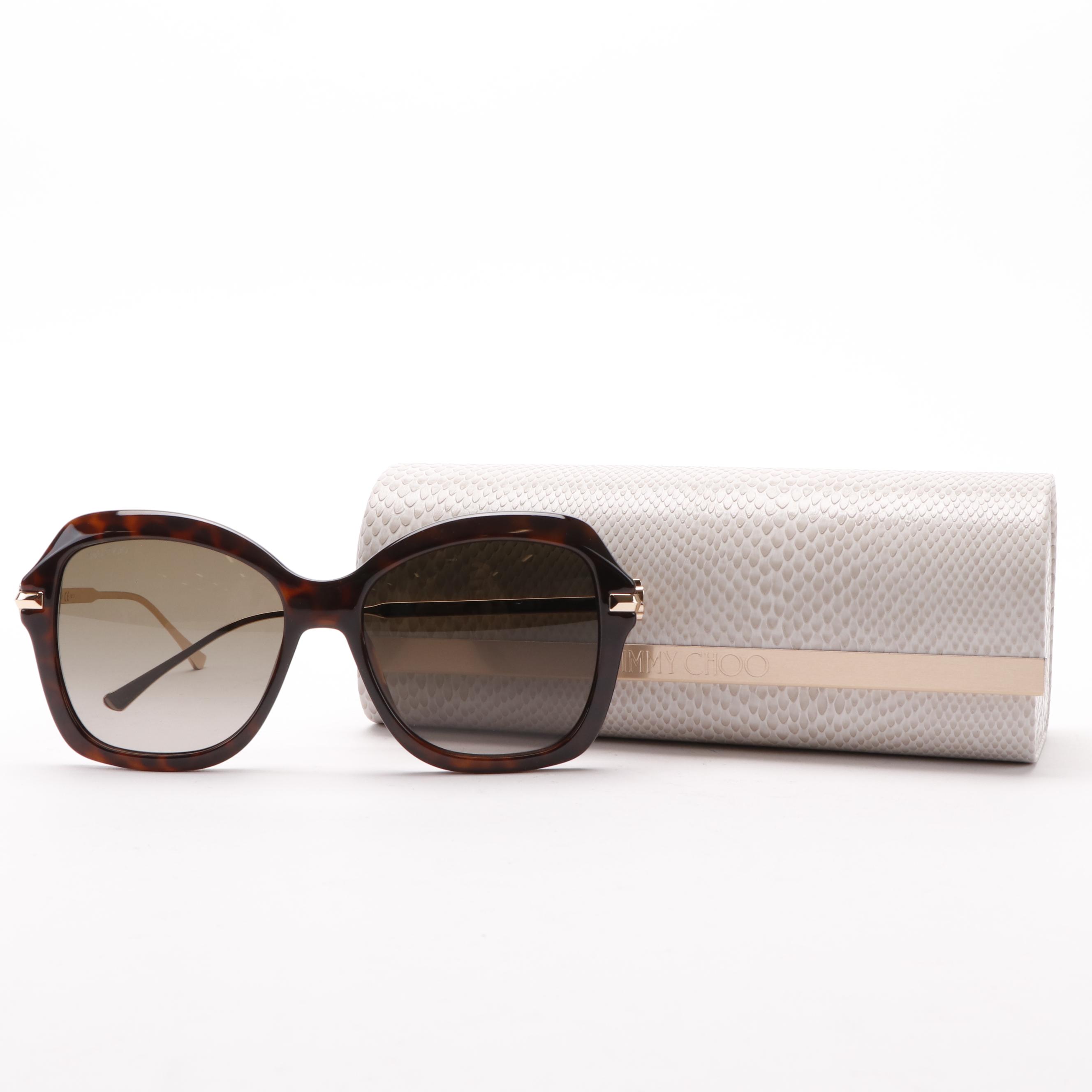 Jimmy Choo TESSY/G/S Havana Sunglasses with Case EBTH