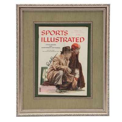 Paul Brown Signed 1956 "Sports Illustrated" Magazine