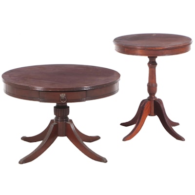 American Classical Style Mahogany Coffee Table and Side Table, 20th Century