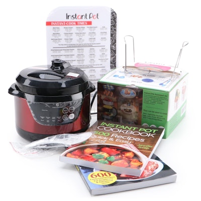 Cook's Essentials Pressure Cooker with Instant Pot Accessories and Cookbooks