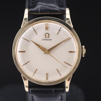 Vintage Omega 14K Stem Wind Wristwatch