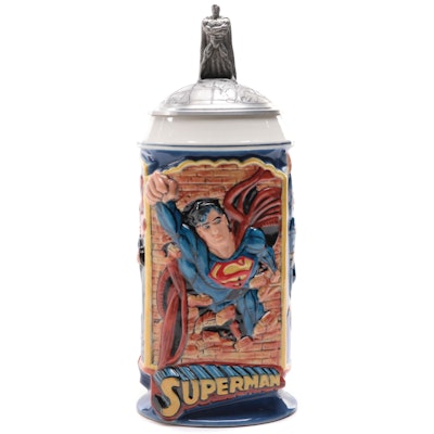 Ceramic DC Comics Superman Stein
