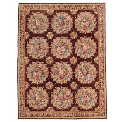 9'3 x 12'2 Machine Made Sino-French Aubusson Room Sized Rug
