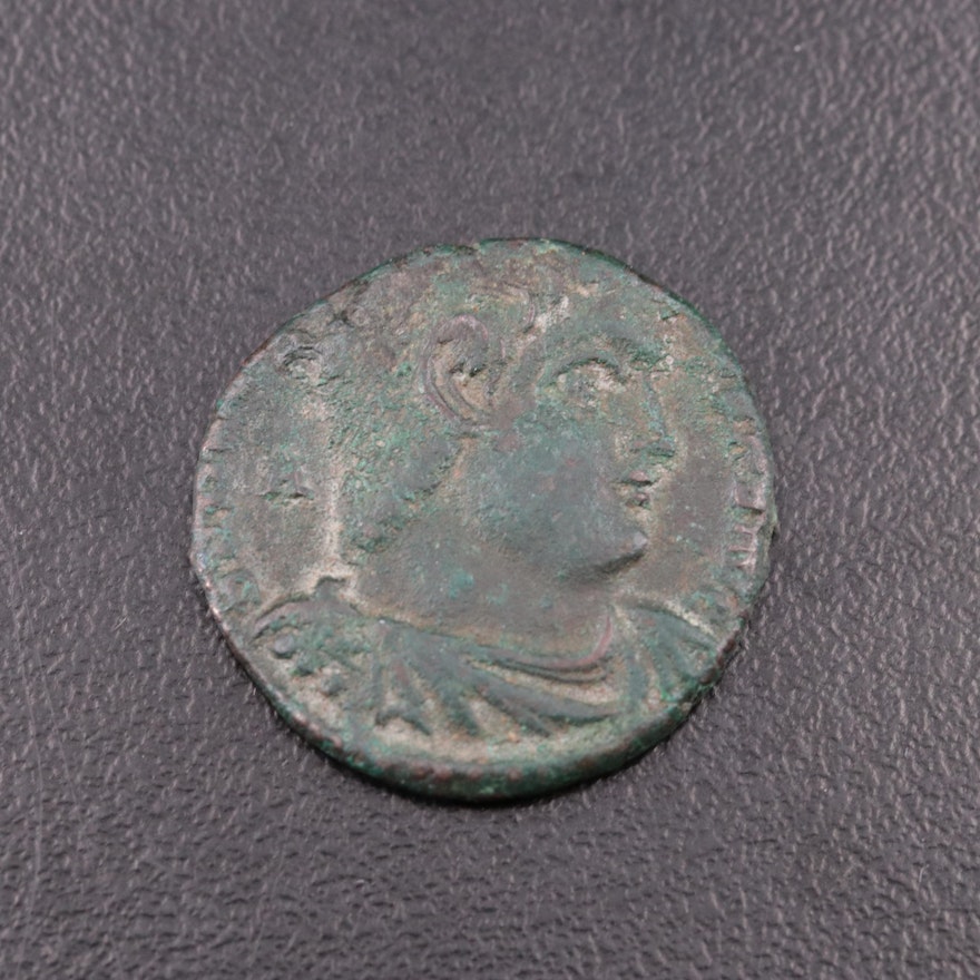 Ancient Roman Imperial Æ3 Coin of Magnentius, ca. 350 A.D.