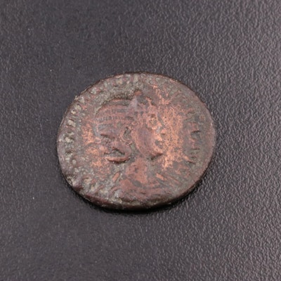 Ancient Roman Imperial AE As of Herennia Etruscilla, ca. 249 AD