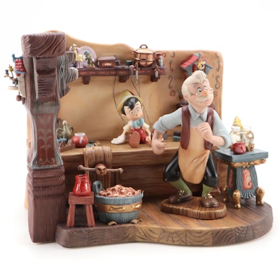 Walt Disney Classics "The Finishing Touch" with Pinocchio and Geppetto