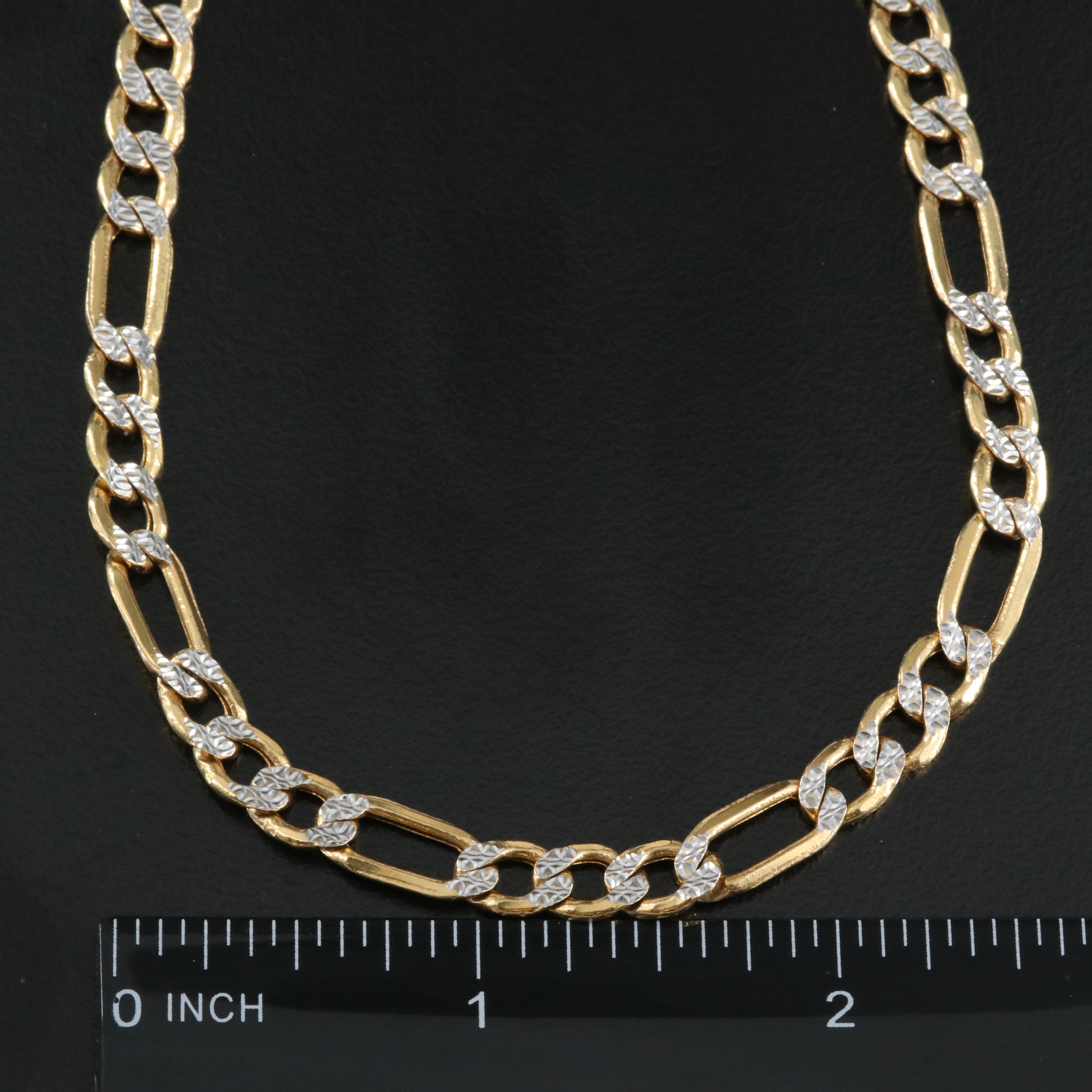 14K Figaro Chain EBTH