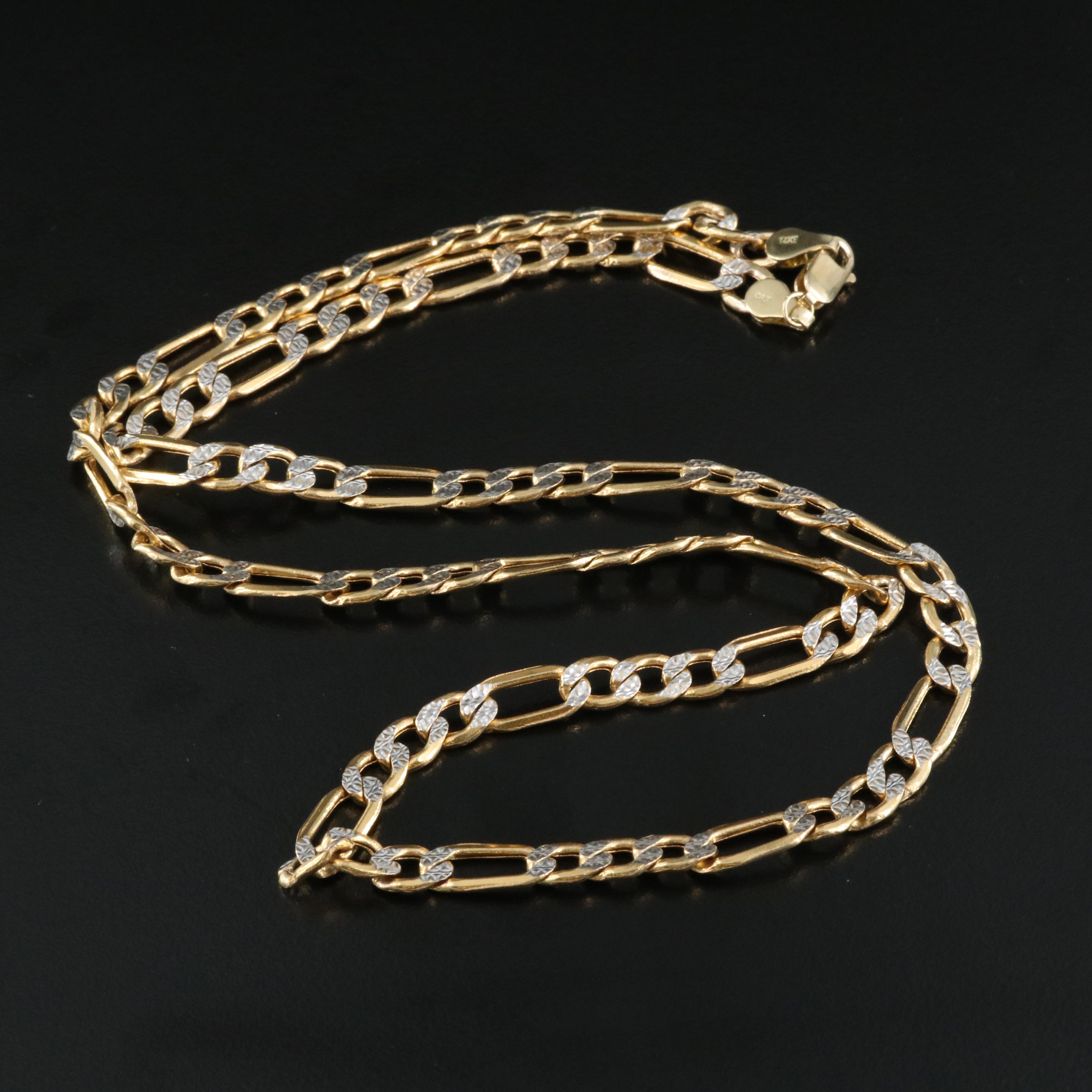 14K Figaro Chain EBTH