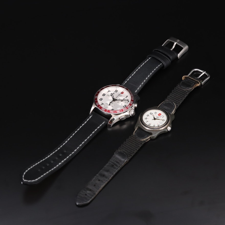 Swiss Army Quartz Wristwatches Featuring Victorinox