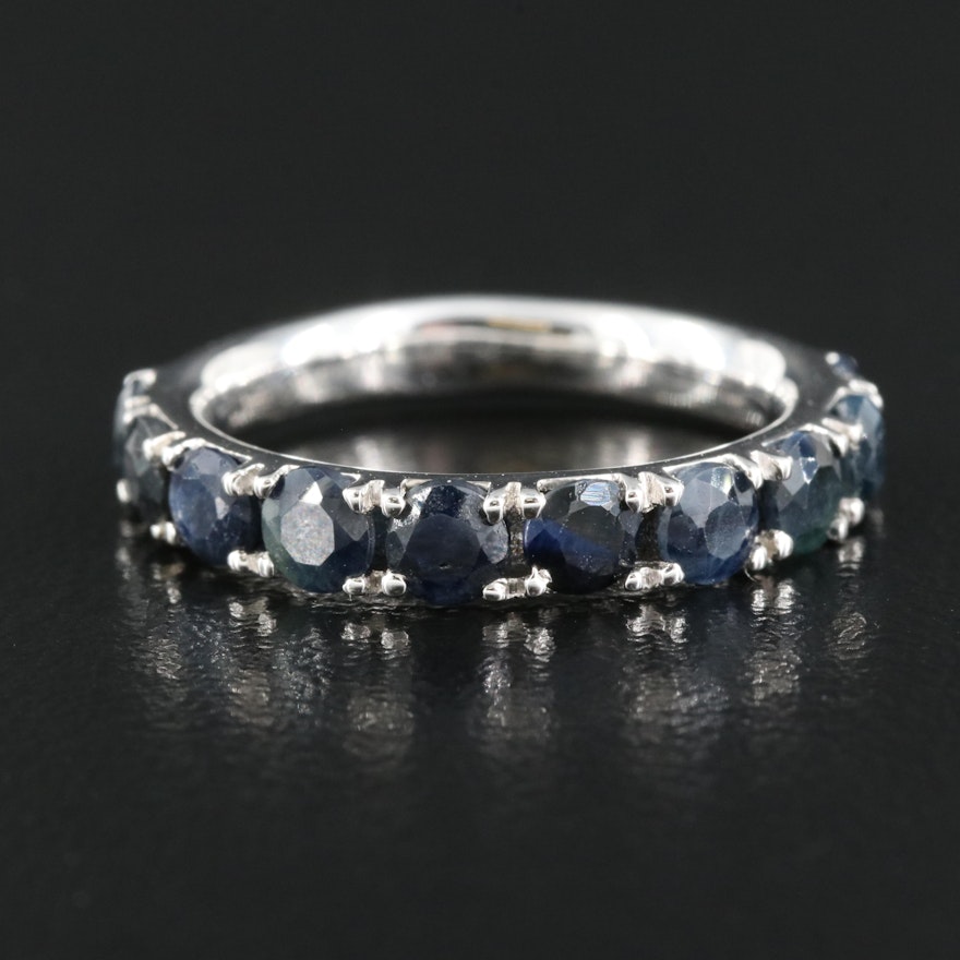 Sterling Sapphire Band