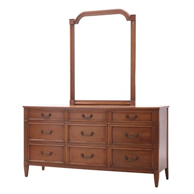National of Mt. Airy Directoire Style Cherrywood Nine-Drawer Dresser