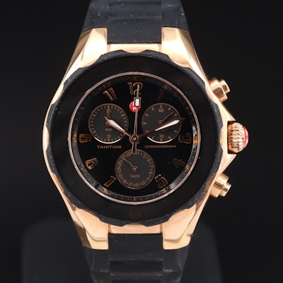 Michele Tahitan Stainless Steel Chronograph Wristwatch