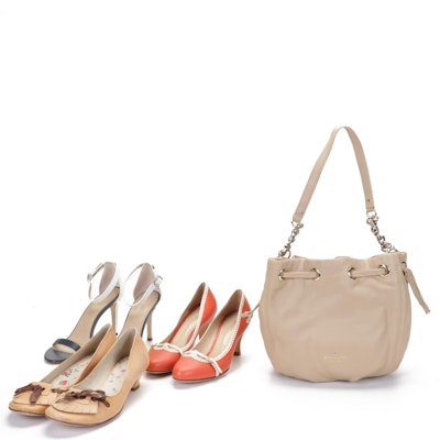 Kate Spade Cobble Hill Katie Shoulder Bag with Mina and Other Heels