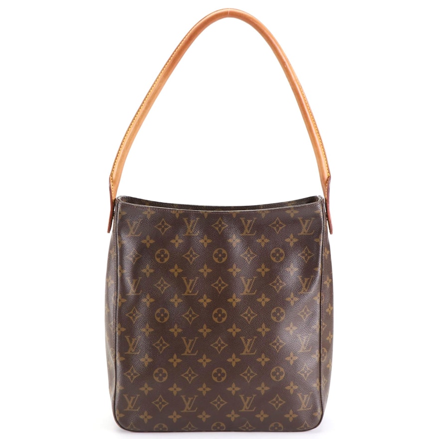 Louis Vuitton Looping MM Bag in Monogram Canvas and Vachetta Leather