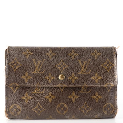 Louis Vuitton Pochette-Passeport Organizer in Monogram Canvas and Leather
