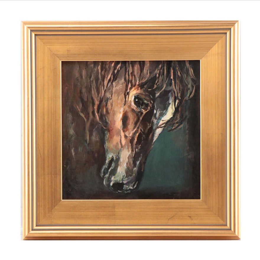 Oil Painting of Horse, 1997