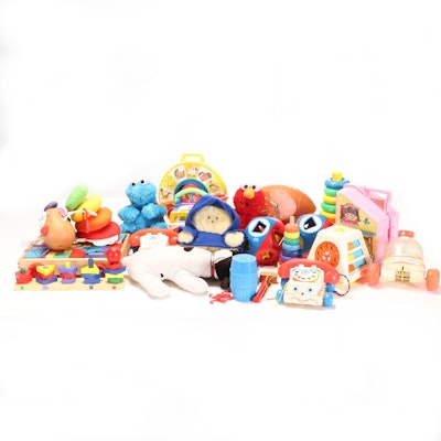 Fisher-Price Stacking Rings and Other Wooden and Plastic Toys