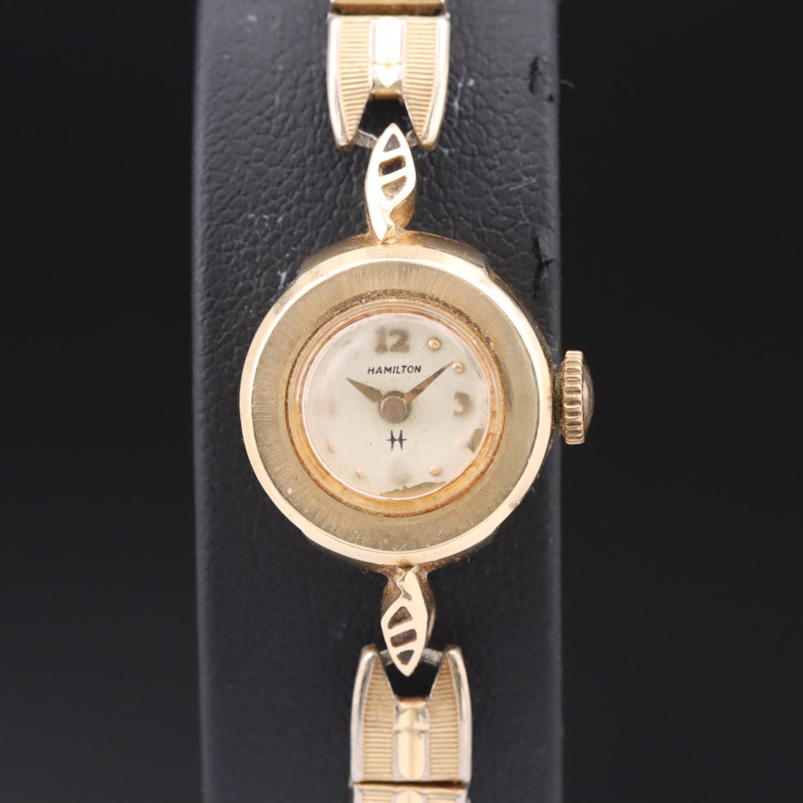 Vintage 14K Hamilton Wristwatch