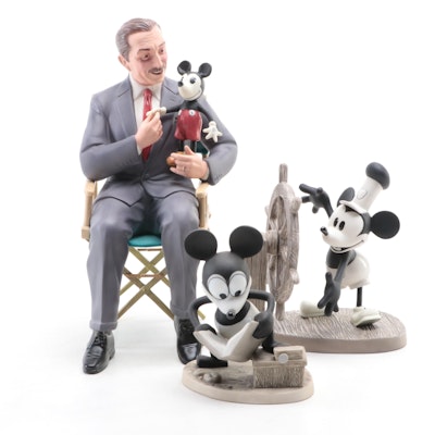 Walt Disney Collectors Society "Steamboat Willie" and More Disney Figurines